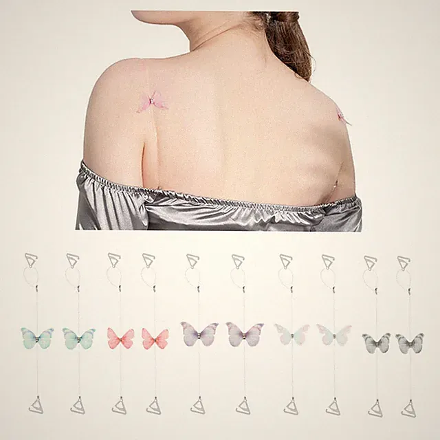 Transparent Träger Unsichtbar BH Träger Set Antirutsch BH Träger Clip für