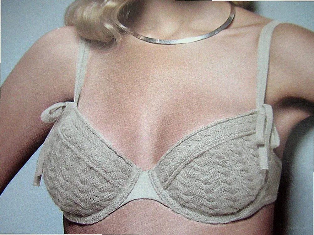 Traumhafter BH von Wolford CASHMERE DE LUXE BRA gr.75 C Farbe Feather/Mele'=NEU