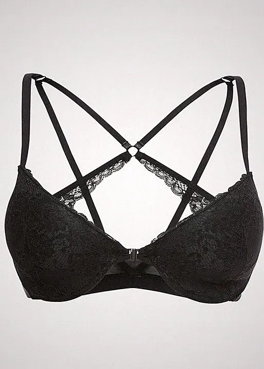Trendy Schalen BH Gr. 70 Cup D Schwarz Damen-Unterwäsche Oberteil Neu