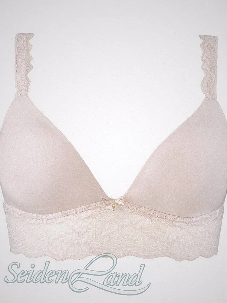 Triangel BH SWEETESSENCE IK Microfaser mit Spitze von Aubade haut oder apricot