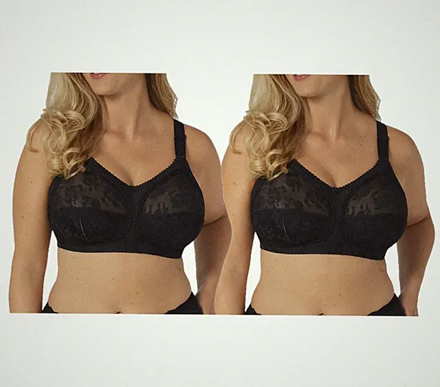 Triumph 2x BH Doreen Größe 110C UVP 109,90€ schwarz Spitze BHs 110 C ohne Bügel