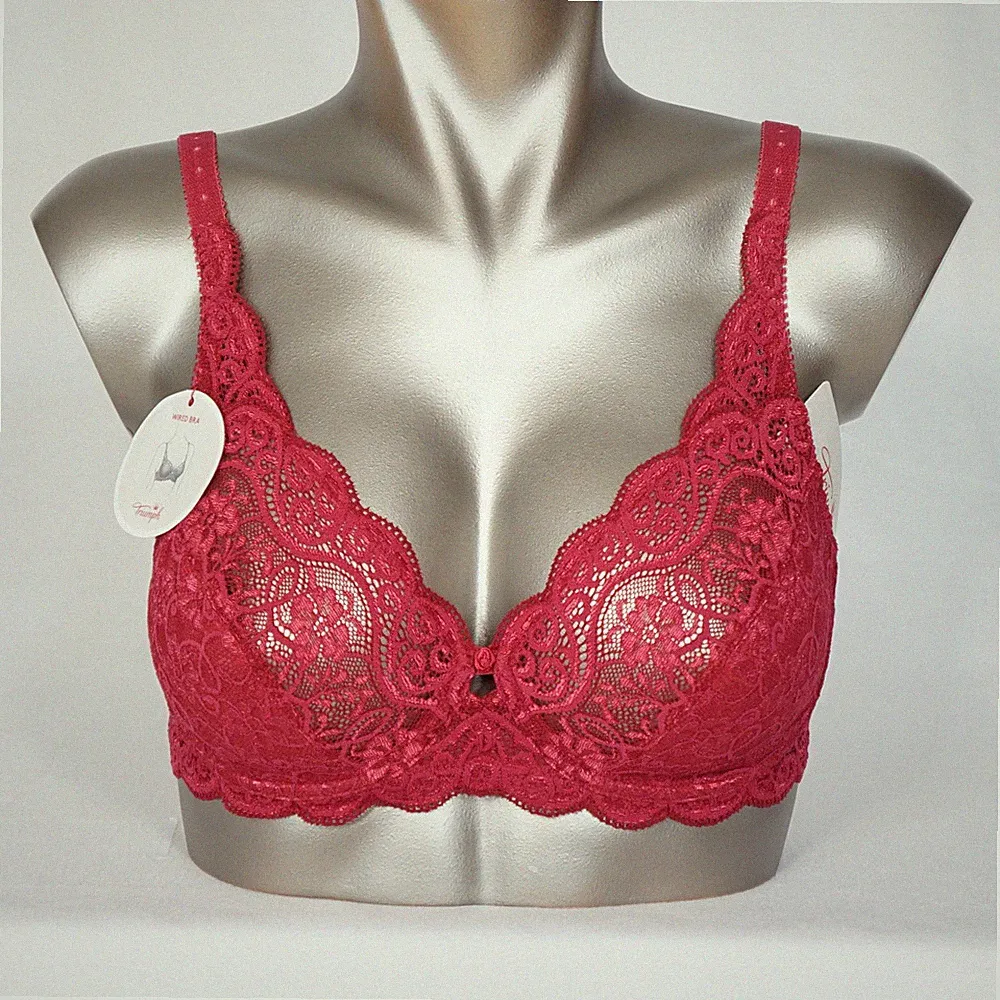 Triumph Amourette 300 W Damen BH mit Bügel 6440/6G dunkelrot elegant Spitze NEU