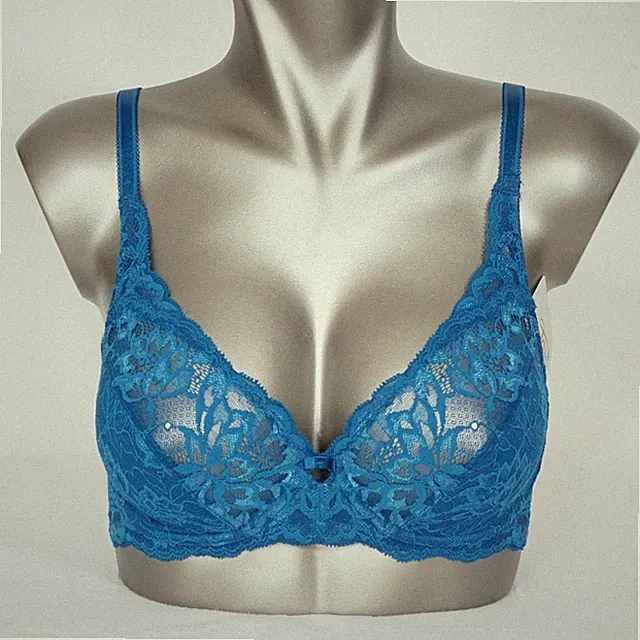 Triumph Amourette Charm W BH mit Bügel 1512/YC peacock blau elegant Spitze NEU