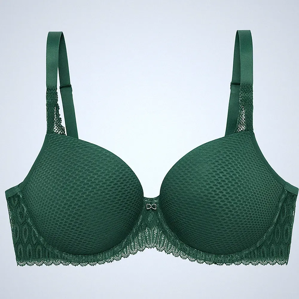 Triumph Aura Spotlight T WHP Damen BH mit Bügel Schalen-BH Gr. 80E Green Kiss
