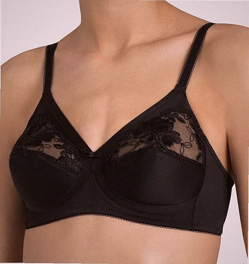 Triumph BH Gr. 80D Modern Posy N BHs ohne Bügel UVP 30,00€ schwarz Set 80 D Bra