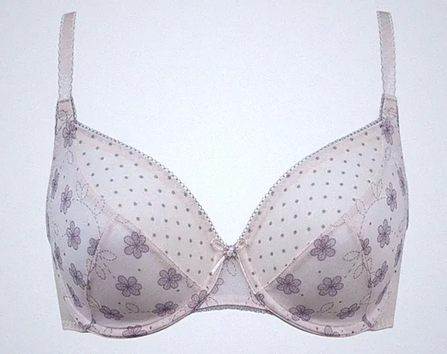 Triumph BH mit Bügel Fancy Desire W Blüten Muster 75C rose / lila NEU