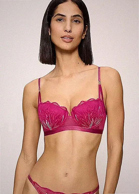 Triumph Crazy Stupid Love Bügel Balconette BH Pink UK 40C (fm226-12)