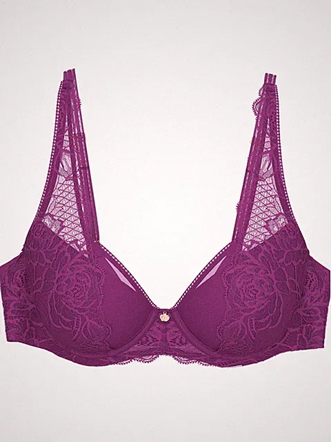 Triumph Damen Bügel-Bh Wild Peony Florale Schalen-Bh Minimizer Dessous Ergoline