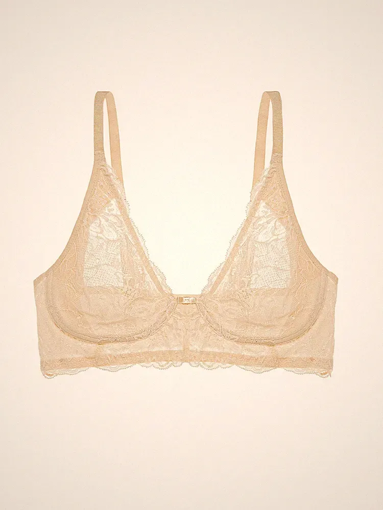 Triumph Damen Bügelloser BH Amourette Charm Schalen-BH Elegant Spitze Classic