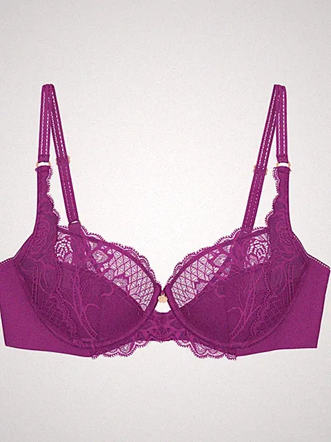 Triumph Damen Unterwäsche Bügel-Bh Wild Peony Florale Push-In Spitze Dessous