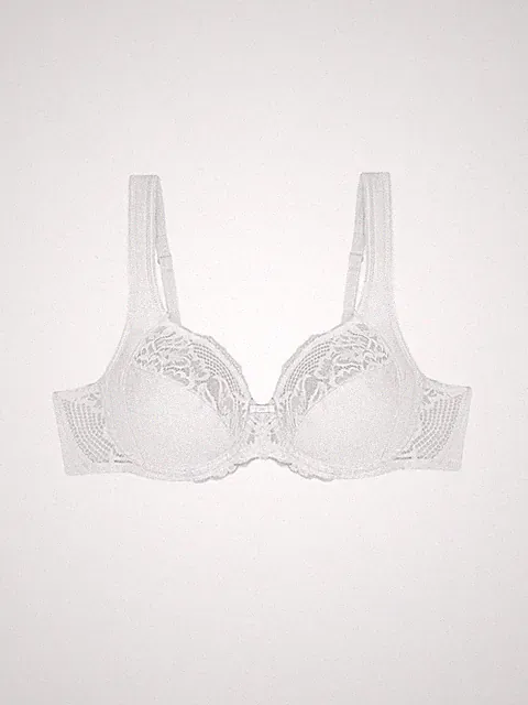 Triumph Damen Unterwäsche Modern Baumwolle Bügel-Bh Lace+cotton Spitze