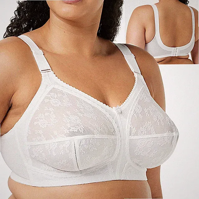 Triumph Doreen Damen BH Klassisch ohne Bügel Komfortträger Gr. 100G Weiß