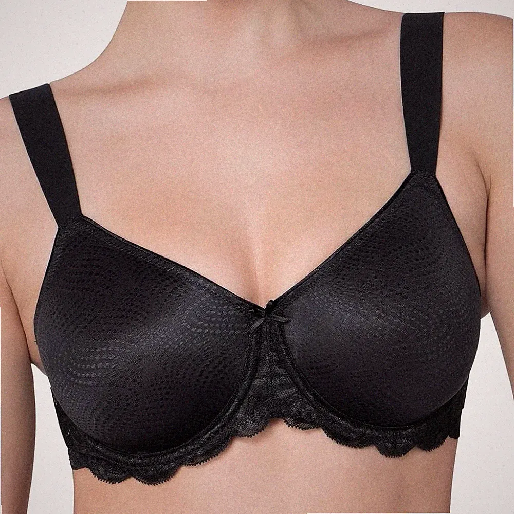Triumph Essential Minimiser W Spitzen BH schwarz Bügel UK 38C - neu mit Etikett