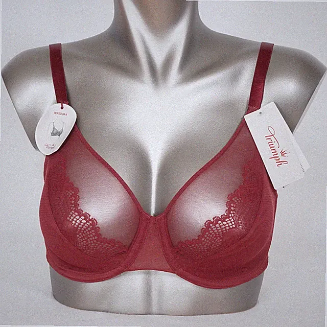 Triumph Lace Spotlight W BH mit Bügel 00CR/CR dunkelrot Spitze ungepolstert NEU