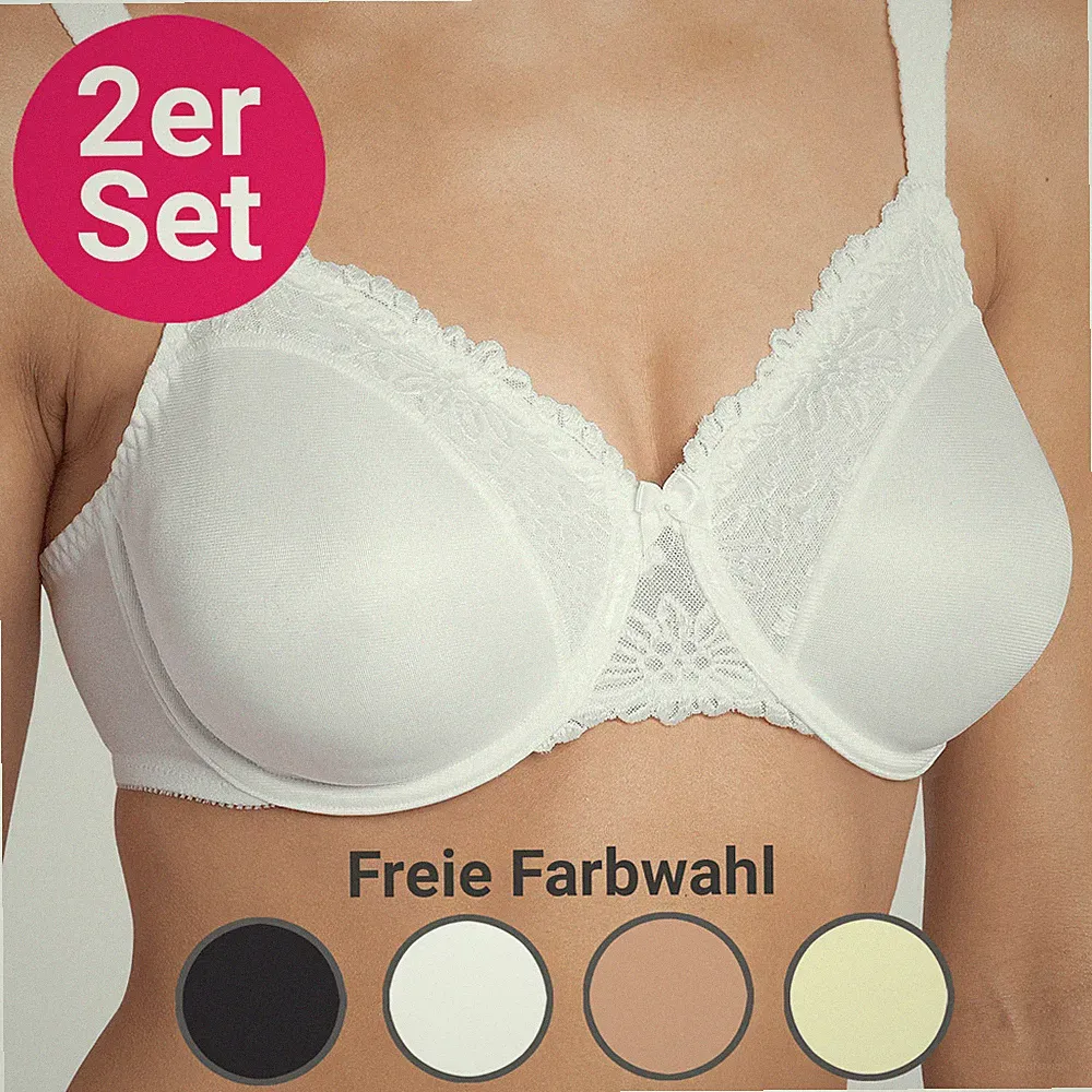 Triumph Ladyform Soft W, Minimizer BH, 2er SET, freie Farbwahl, Cup C-H 75-95