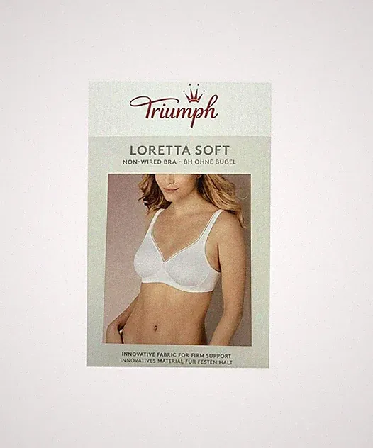 Triumph Loretta Soft 01 N Bügelloser- BH ohne Bügel comfort Weiß 70 C / 36 S NEU