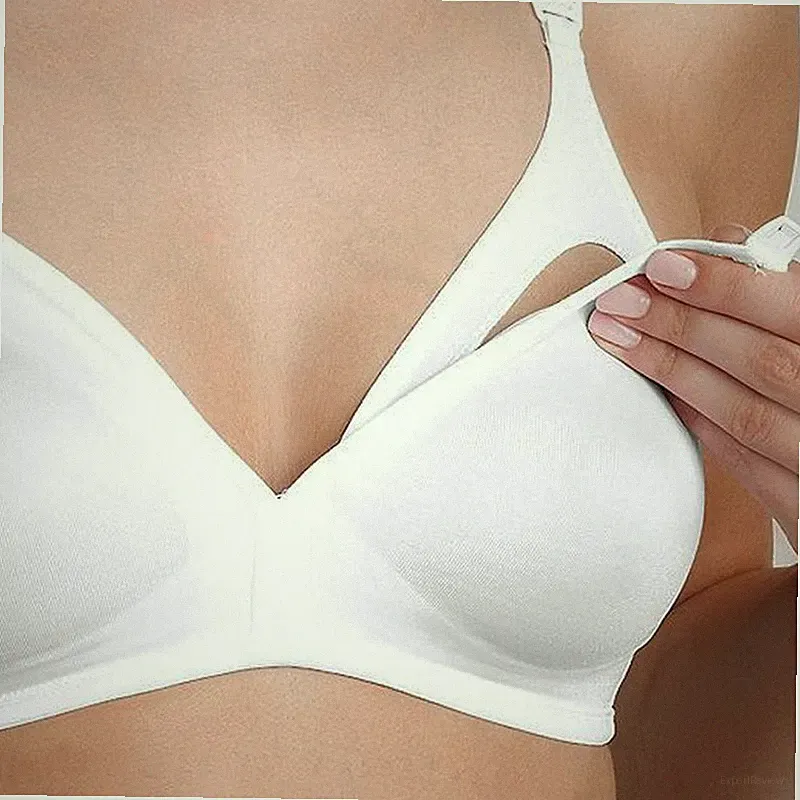 Triumph Mamabel Comfort N BH Still-BH ohne Bügel Ungepolsterte Weiß, Schwarz Neu