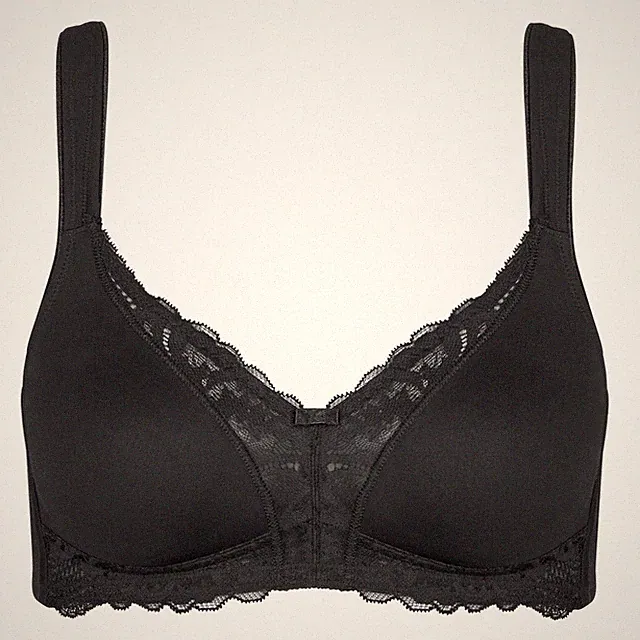 Triumph MODERN LACE + COTTON BH ohne Bügel, Größe 105 A, Farbe Scharz, NEU
