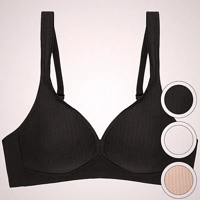 Triumph - Modern Soft & Cotton N - BH ohne Bügel - Baumwolle - Schwarz