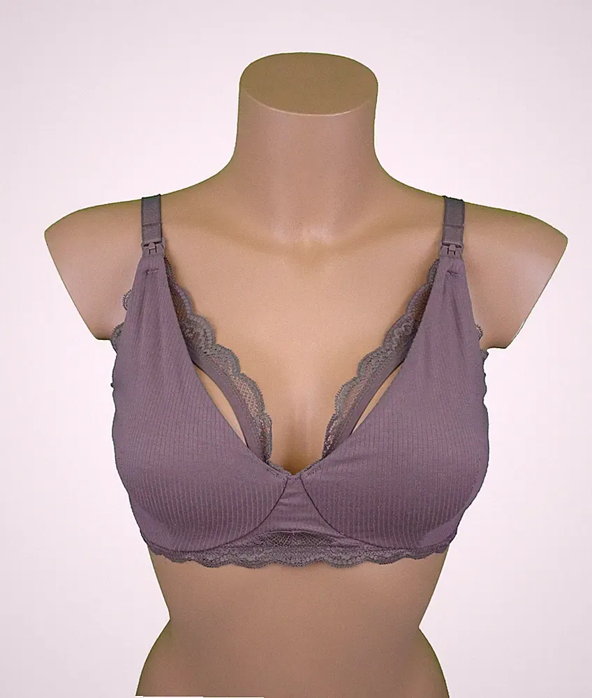 Triumph Natural Spotlight Maternity Still-BH bügellos Grau Pigeon Grey 3091/9J
