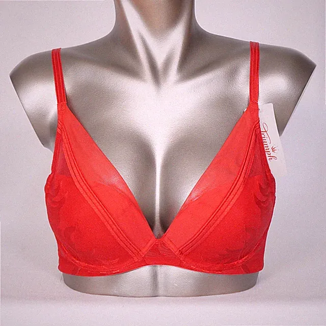Triumph Palm Spotlight WP EX Damen Schalen BH 0042/42 rot mit Bügel Dessous NEU
