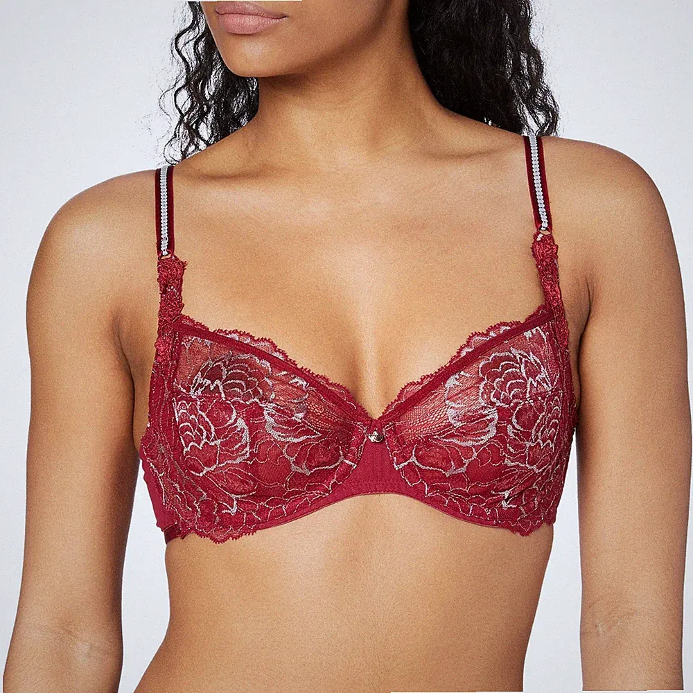 Triumph Peony Florale W mit Bügel Damen BH Spitzen-Design Größe: 100E