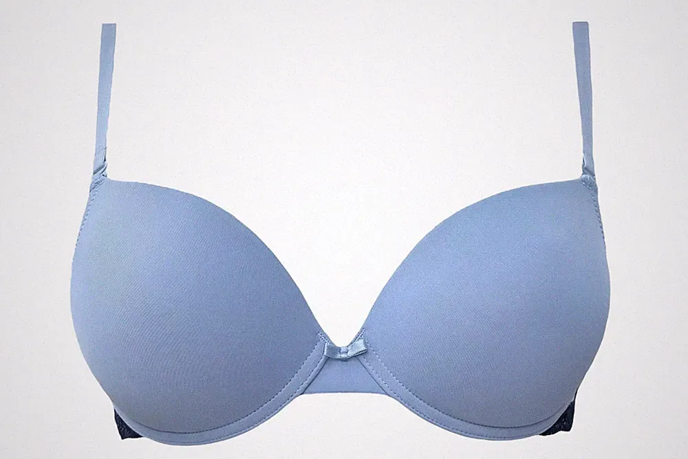 Triumph Push-up BH Lovely Micro WHUM 70C hellblau Spitze NEU