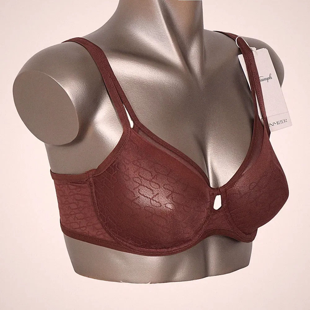 Triumph Signature Sheer W01 EX Minimizer BH mit Bügel 7572/FJ rotbraun NEU