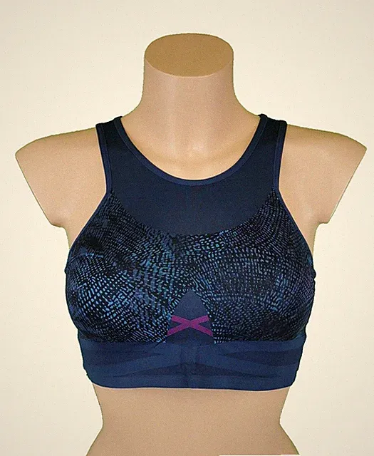 Triumph Sport-BH TriAction Seamless Motion P bügellos Blau Lila M010/G9 Schalen