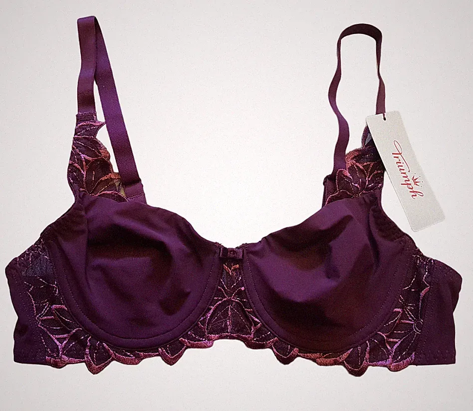 Triumph Summer Melody W01 Damen Minimizer BH mit Bügel Schwarz , Lila Neu