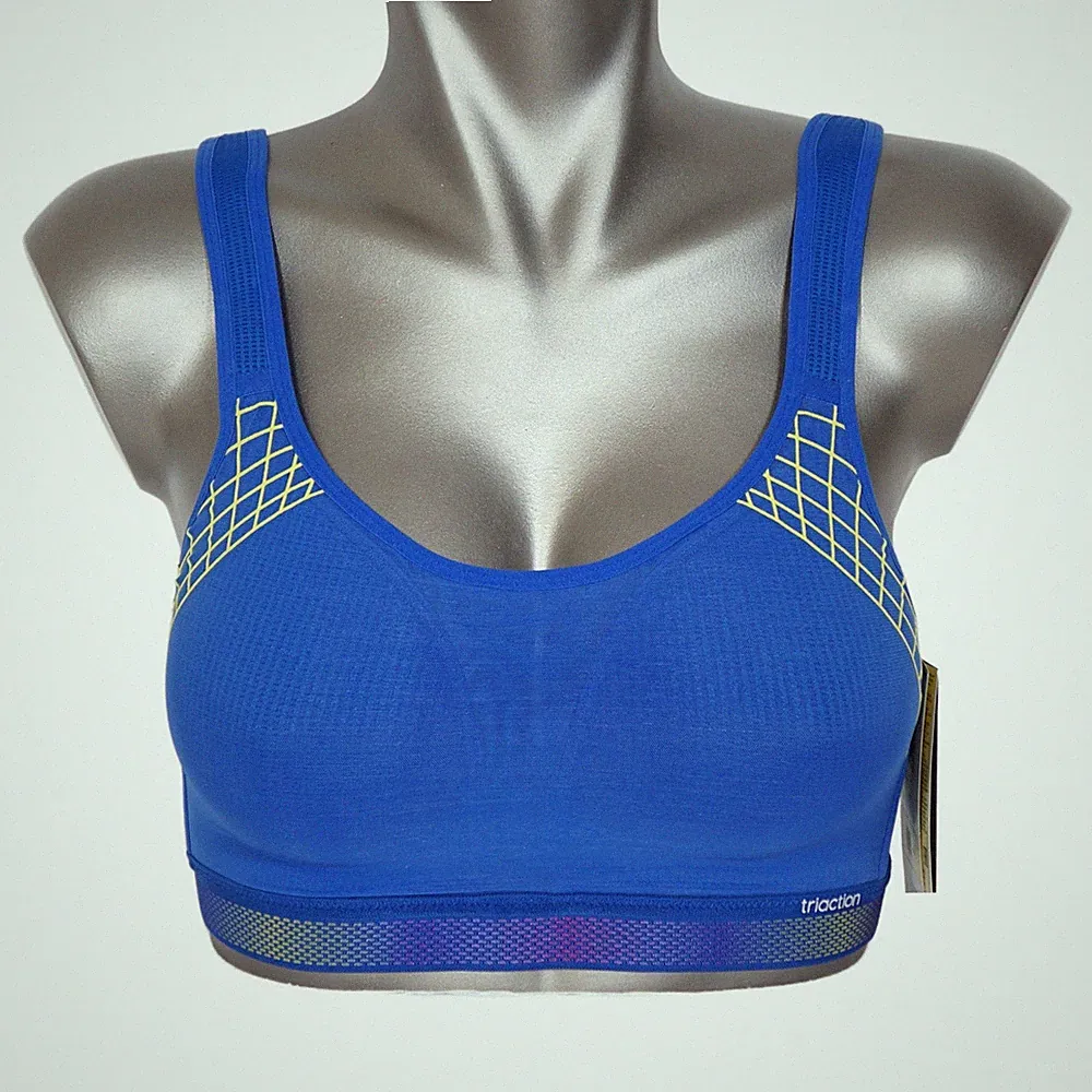 Triumph Triaction Cardio Cloud N01 EX Sport BH ohne Bügel7209/6U blau NEU