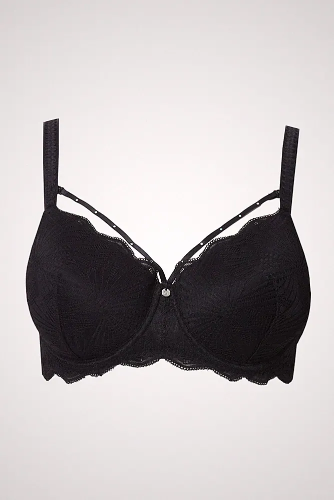 TruYou Damen große Größen Bügel BH Zierbänder abnehmbar Softcups 837936