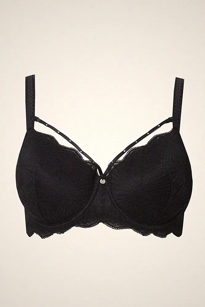 TruYou Damen große Größen Bügel BH Zierbänder abnehmbar Softcups 837936