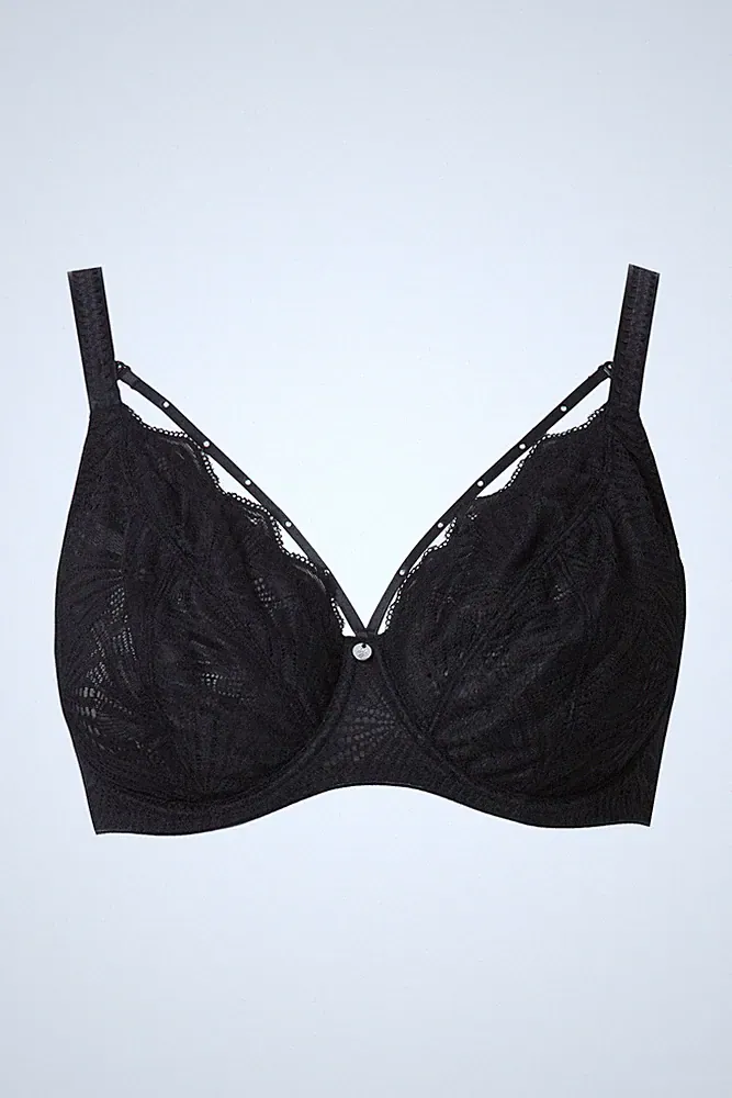 TruYou Damen große Größen Bügel BH Zierbänder abnehmbar Softcups 837940