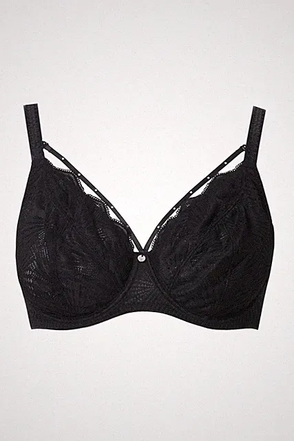TruYou Damen große Größen Bügel BH Zierbänder abnehmbar Softcups 837940
