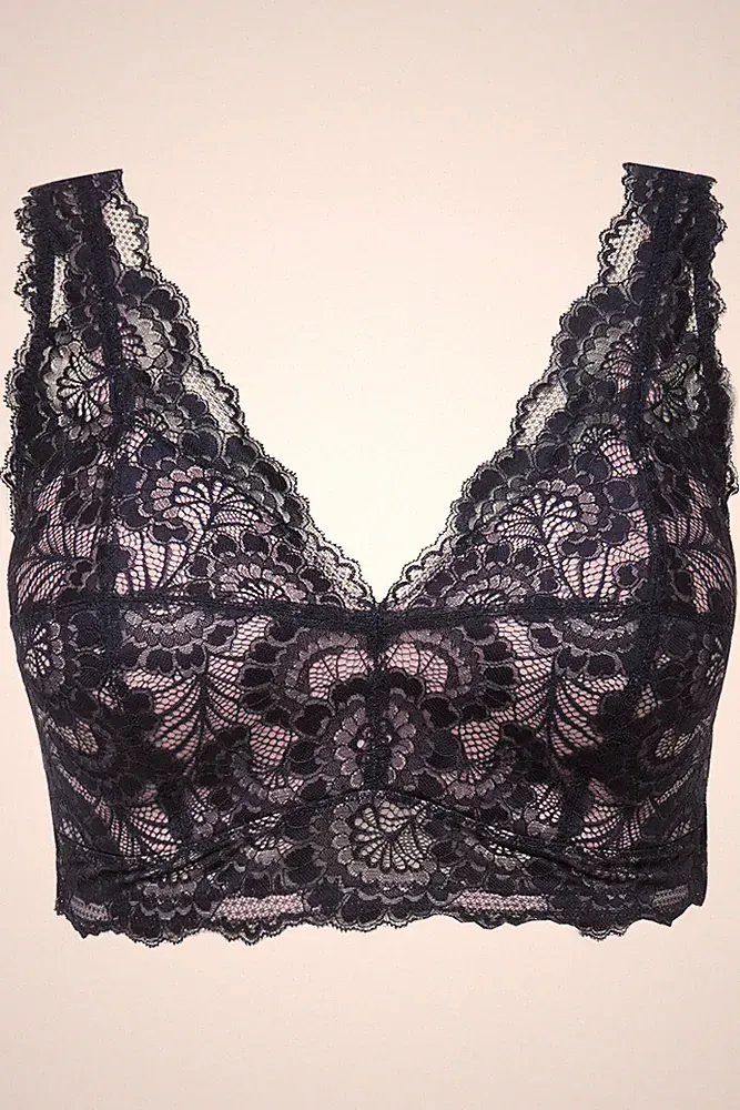 TruYou Damen große Größen TRUYOU Bralette Spitze Softschale ohne Bügel 832803