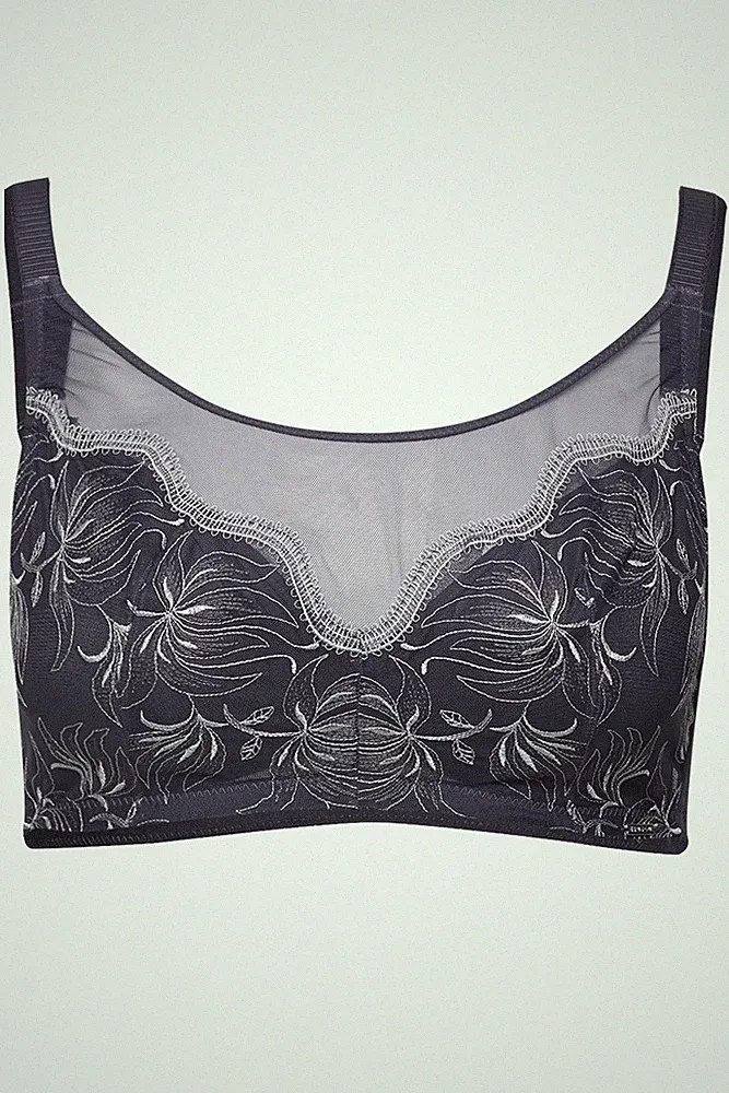 TruYou Damen große Größen TRUYOU Bralette Stickerei ohne Bügel 834425