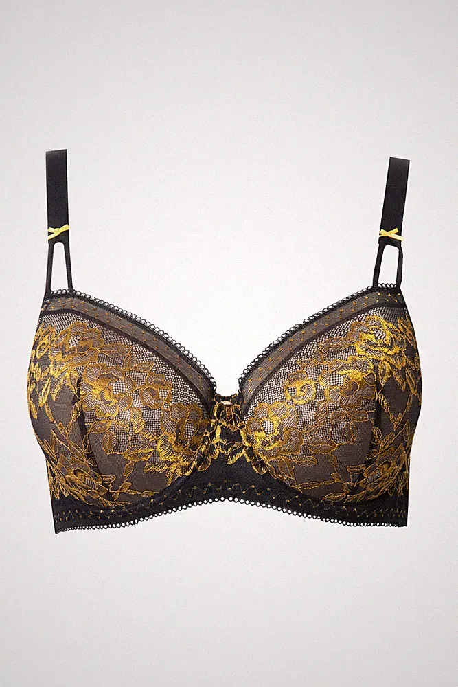 TruYou Damen große Größen TruYou Bügel BH Softschalen Colorspitze 842706