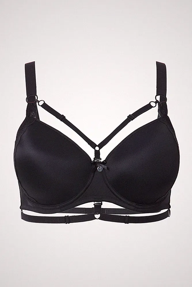 TruYou Damen große Größen TRUYOU Bügel BH Softschalen Zierbänder 833420