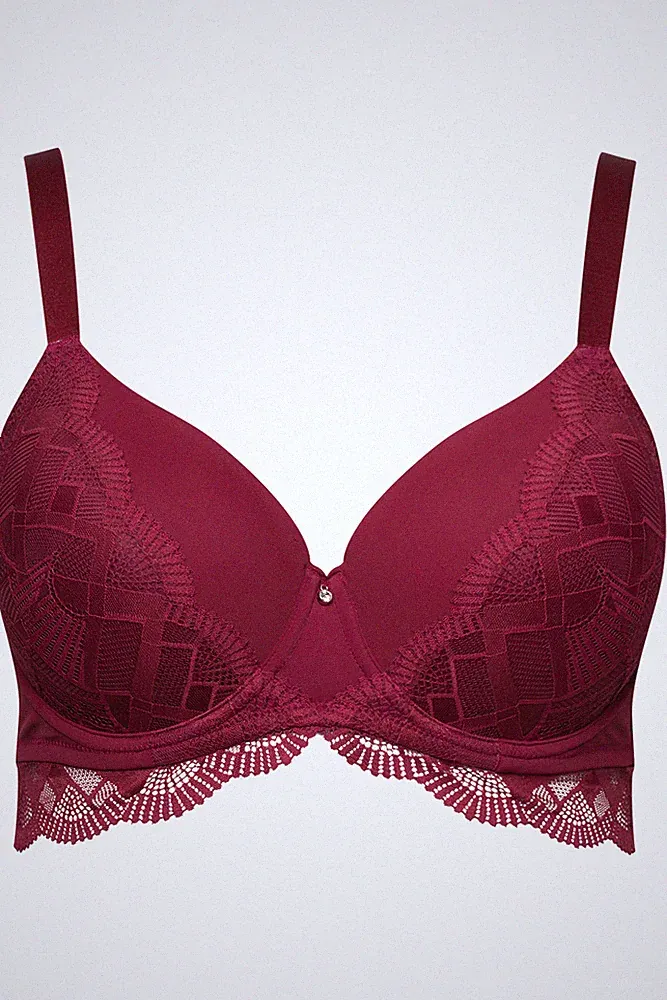 TruYou Damen große Größen TRUYOU Bügel BH Spitze Softcups 832809