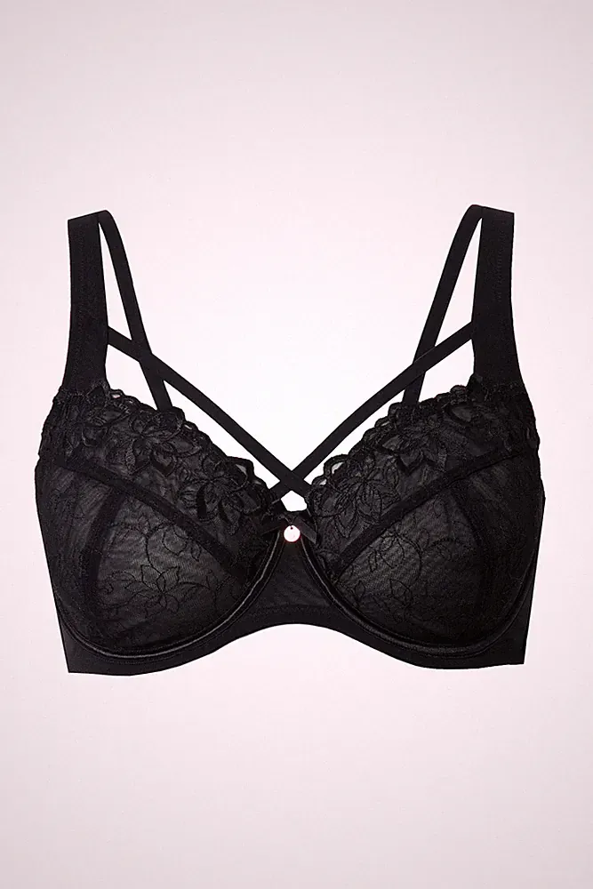 TruYou Damen große Größen TruYou Bügel BH transparente Spitze 832800