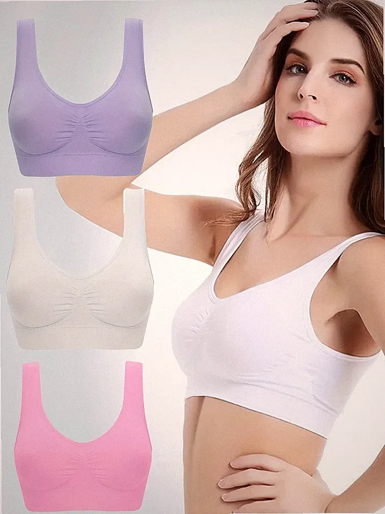 Übergröße Damen Sport BH Fitness Laufen Weste Unterstützung Komfort Stretch Crop Tops