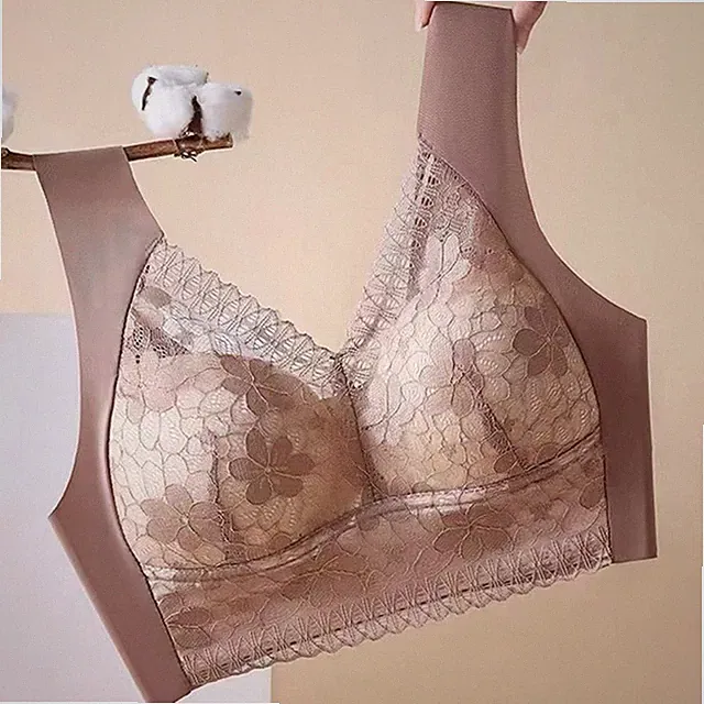 Übergröße nahtloser Träger-BH für Damen normale Länge offener Rücken Comf