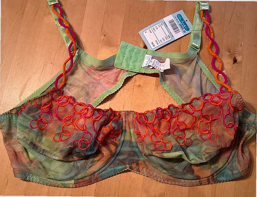 Ulla Popken Damen große Größen 120 C Bügel BH farbenfroh NEU