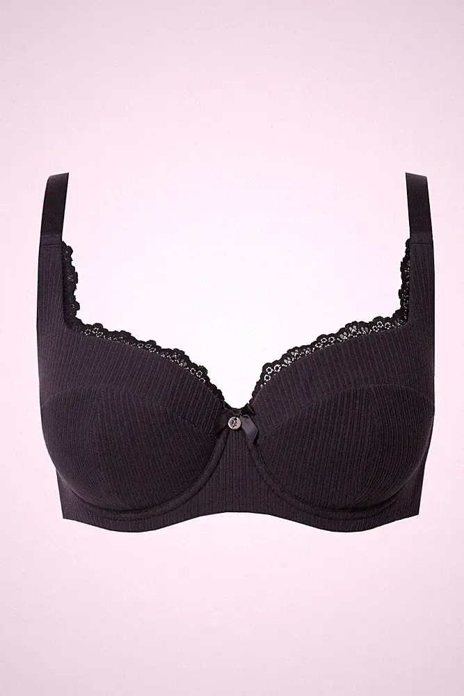 Ulla Popken Damen große Größen Balconette BH Softcups Balconette BH Ajour 841500