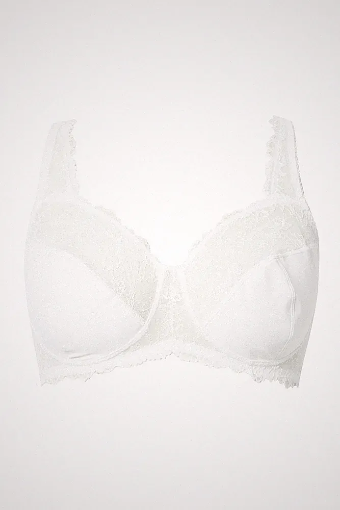 Ulla Popken Damen große Größen BH bügellos Spitze 848718