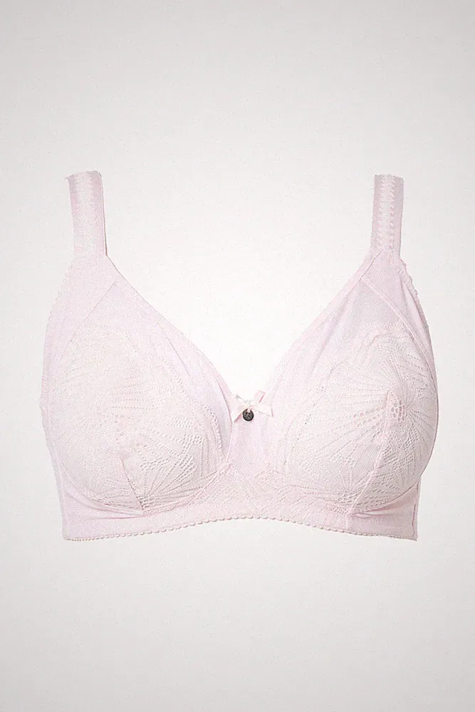 Ulla Popken Damen große Größen BH ohne Bügel Mesh Spitze 825785