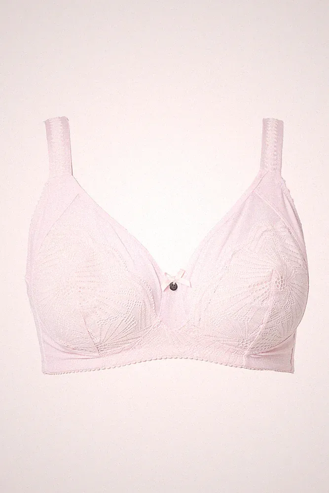 Ulla Popken Damen große Größen BH ohne Bügel Mesh Spitze 825785