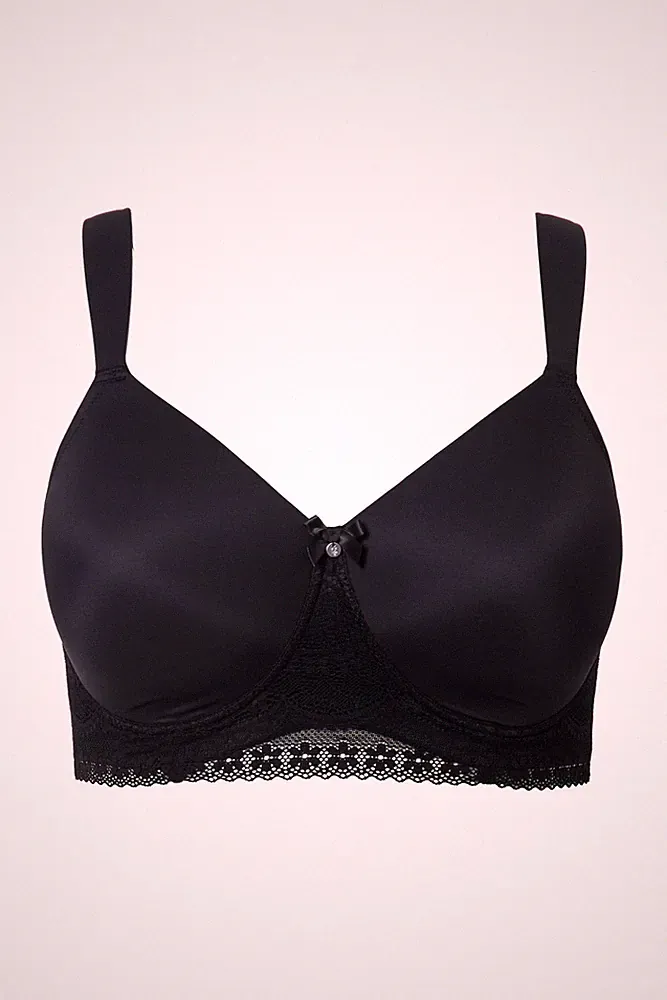 Ulla Popken Damen große Größen Bralette Spitze Softschalen bügellos 834304