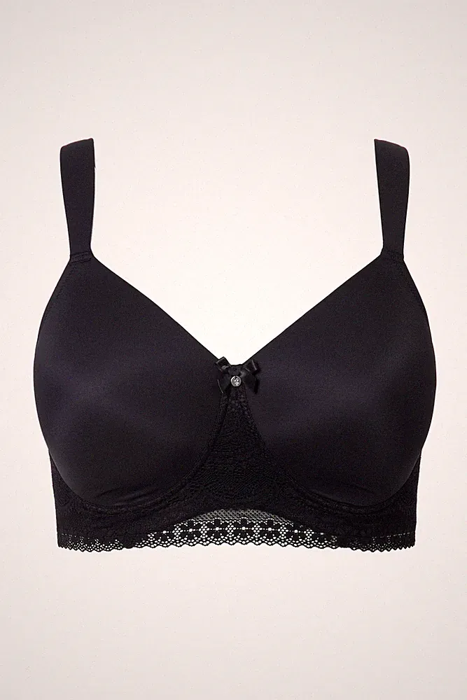 Ulla Popken Damen große Größen Bralette Spitze Softschalen bügellos 834304
